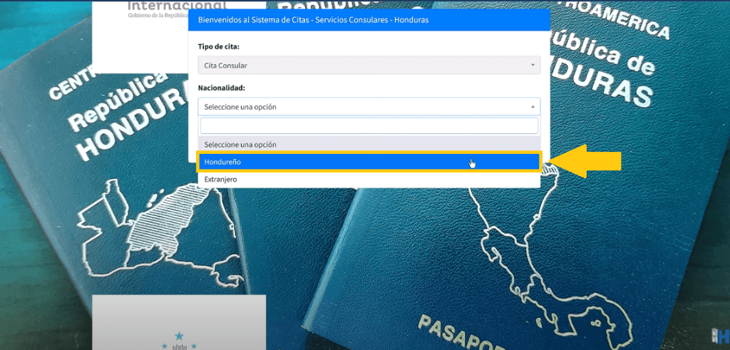 hacer cita consulado hondureño