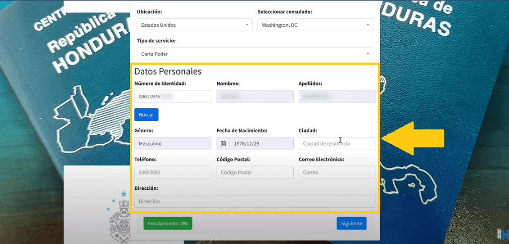 consulado honduras citas