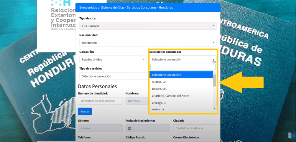consulado de honduras en estados unidos