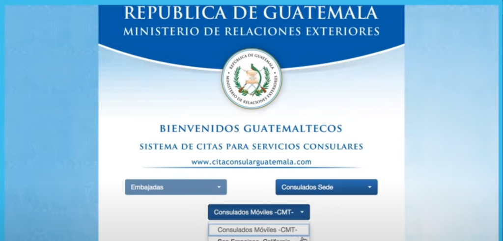 paso 2 cita consulado guatemala en estados Unidos